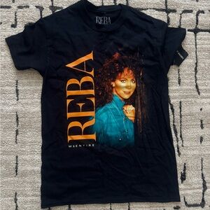 Reba Black Graphic T-Shirt
